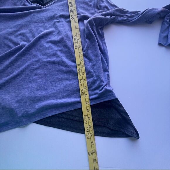 Tek Gear Blue and Gray Workout Shirt with Attached Tank - Picture 9 of 10
